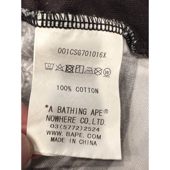 Bape Bandana Print Tee Black L  Lightly USED see all pics and measurements - Picture 10 of 15